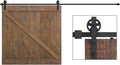 SMARTSTANDARD 16 ft Heavy Duty Sliding Barn Hardware Kit - Smooth