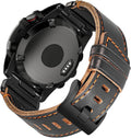 Soft Horween Leather Watch Band Compatible With Garmin - Crafted