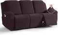 Recliner Couch Covers for 3 Seat - Stretch Jacquard Protector
