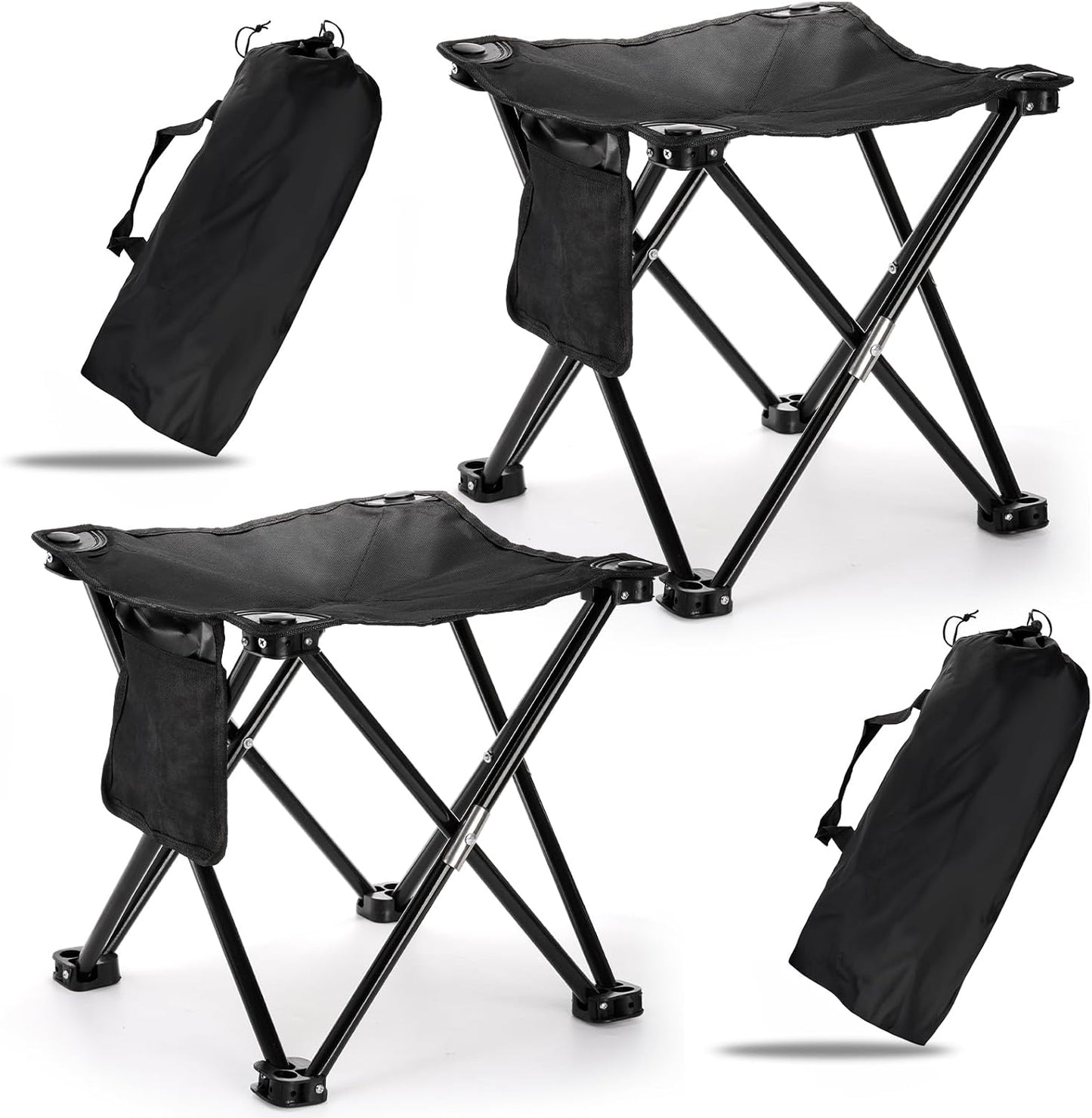 Compact 2 Pack Camping Stool: Portable & Lightweight Seat