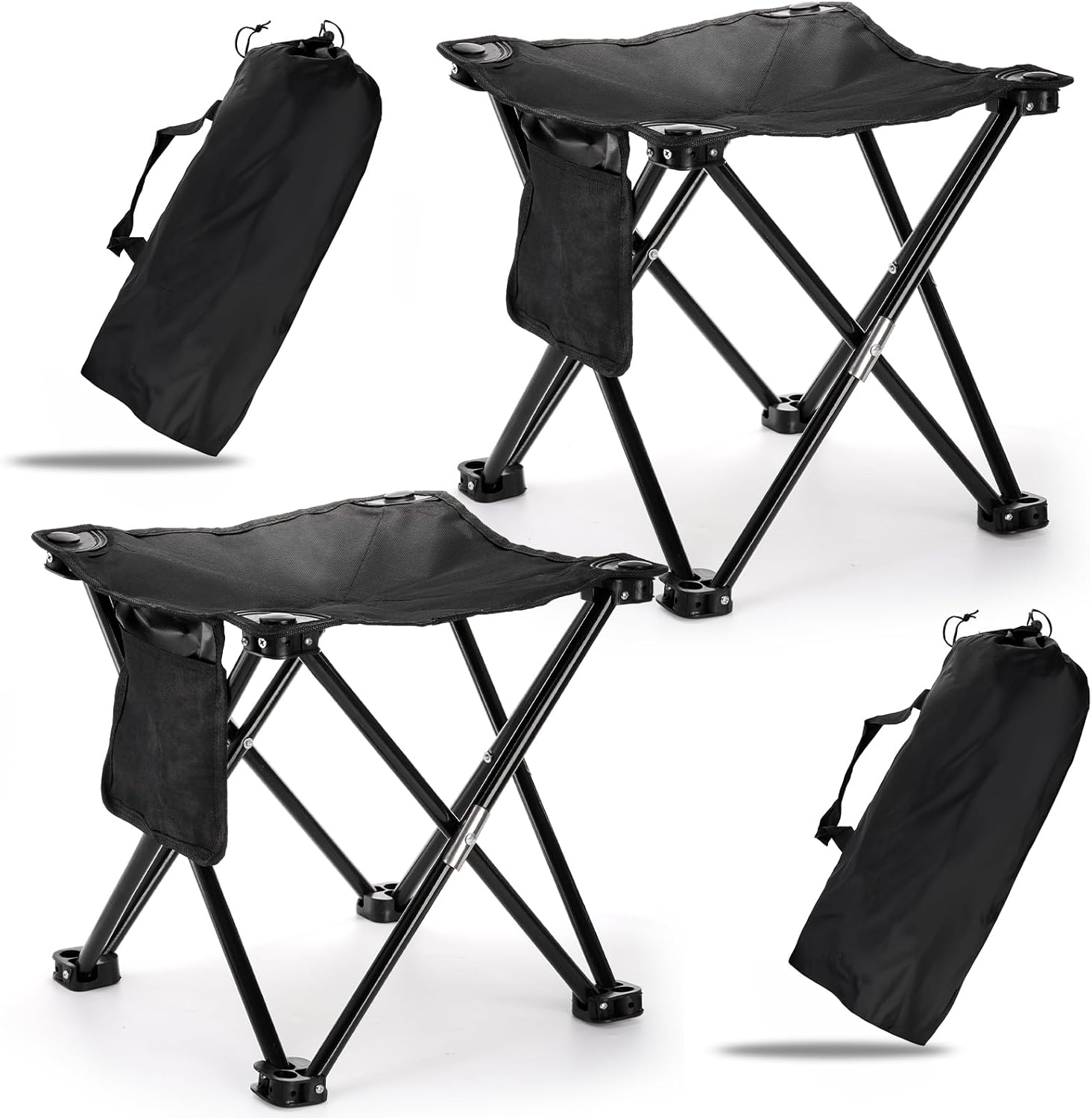 Compact 2 Pack Camping Stool: Portable & Lightweight Seat