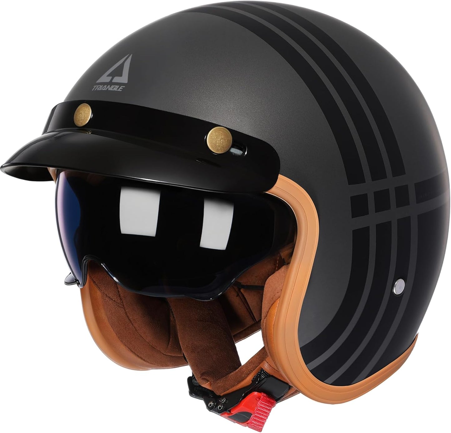 TRIANGLE 3/4 Motorcycle Helmet for Safe and Stylish Riding