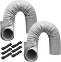 Insulated Portable AC Hose Cover - 2 Pack, Adjustable Straps, 5-5.9 Diameter, Sptnabv