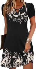 Zeagoo Women's A-Line Floral T Shirt Dress - Comfortable Summer Fit