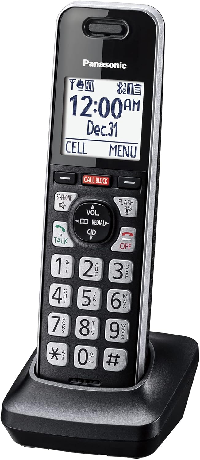 Panasonic Cordless Phone Handset with Advanced Call Block Feature