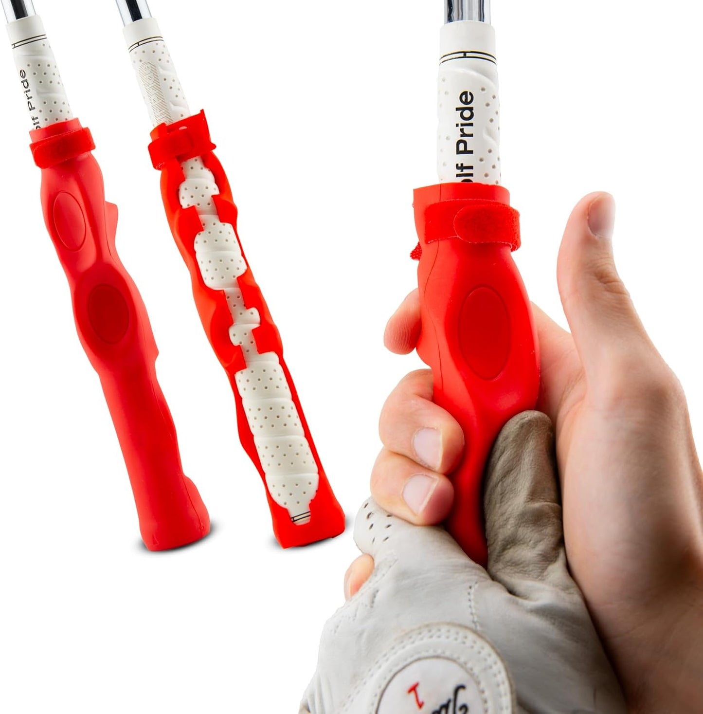 Golf Swing Trainer for Correct Hand Positioning and Grip Aid