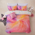 A Nice Night Swirling Stars Gradient Comforter Set Full - Colorful
