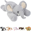 Weighted Stuffed Animals Elephant 25 in - 5 lb Ultra-Soft Plush