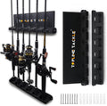 Vertical Fishing Rod Holders for Garage - Wall Mounted 12-Rod Rack