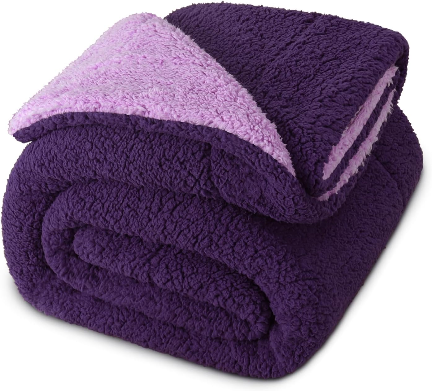 Reversible King Size Sherpa Fleece Blanket for Cozy Comfort