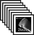 24x24 Black Poster Frame 7 Pack - Versatile Wall Gallery Frames