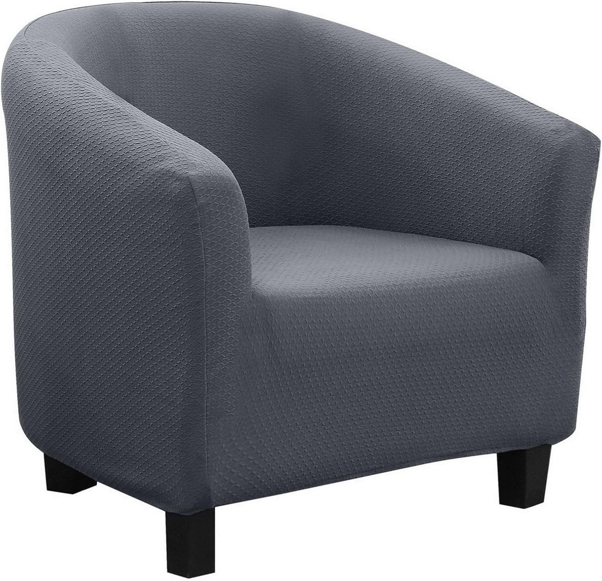 Premium Club Chair Slipcover for Barrel Chairs - Grey Waterproof