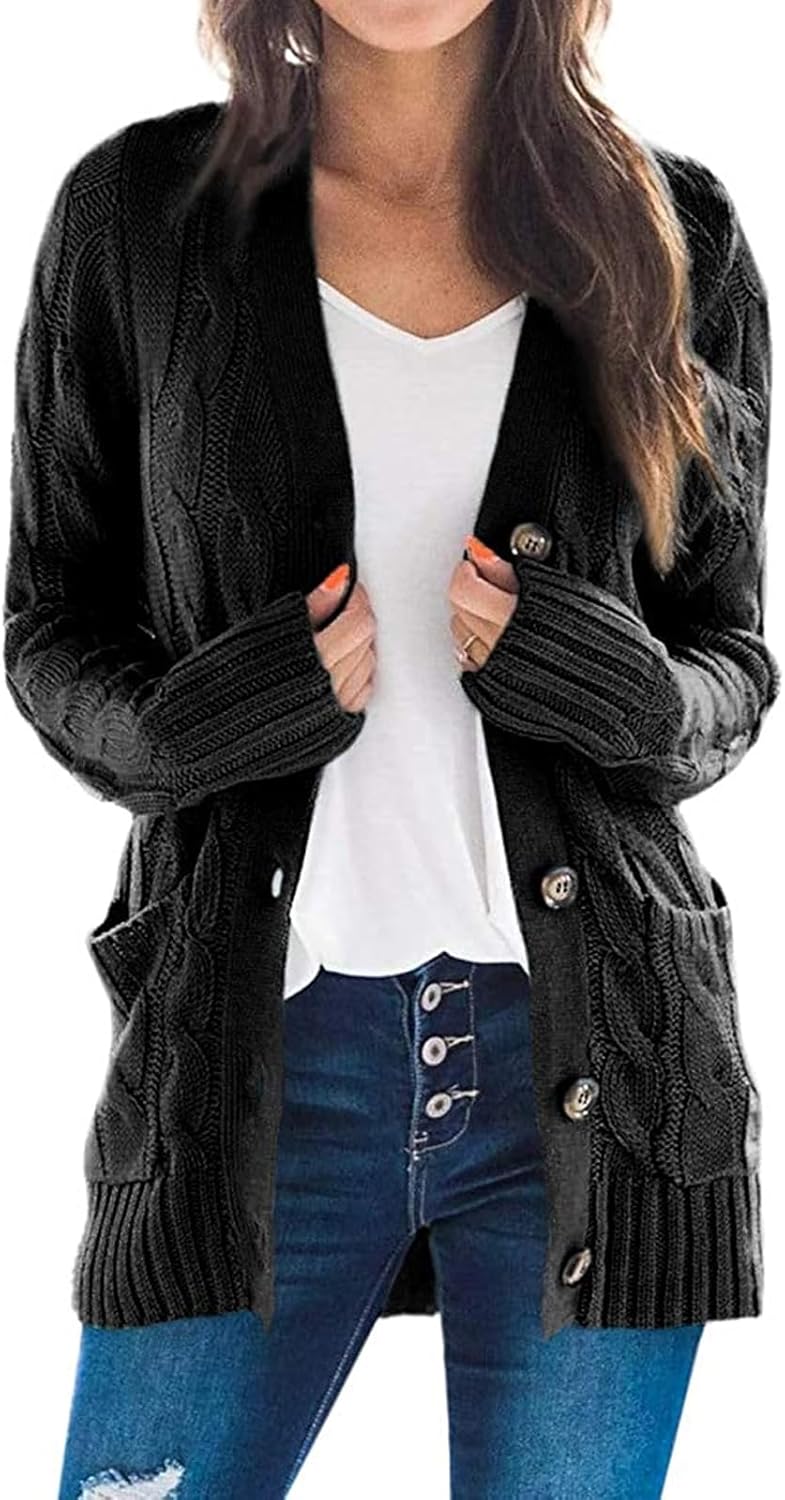 ZESICA Women's Cardigan Sweaters for Trendy Winter Style