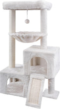 37.4in Cat Tree Tower with Twin Condos - Compact Activity Center