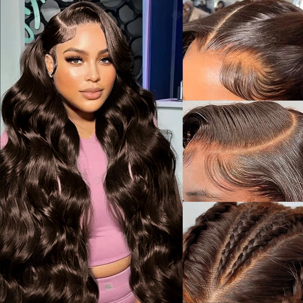 30 Inch Chocolate Brown Lace Front Wig for Stunning Looks
