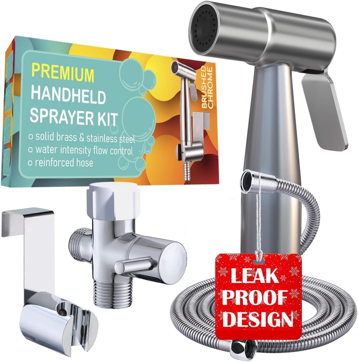Premium Bidet Sprayer for Toilet - Adjustable Water Pressure