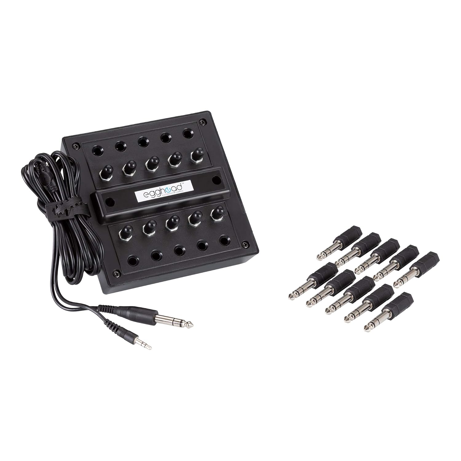 10-Position Stereo Jack Box for Headsets with Volume Control