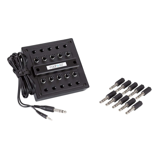 10-Position Stereo Jack Box for Headsets with Volume Control