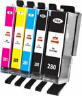 E-Kongton PGI-280XXL/CLI-281 5 Color Ink Pack - High Yield Replacement