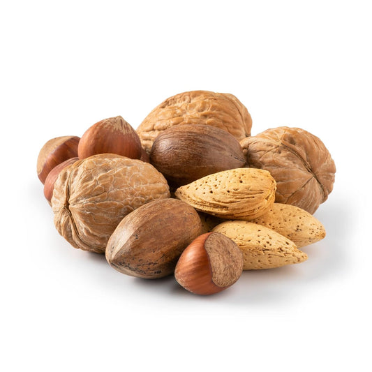 Mixed Nuts In Shell - Fresh Raw Almonds, Walnuts, Pecans & More