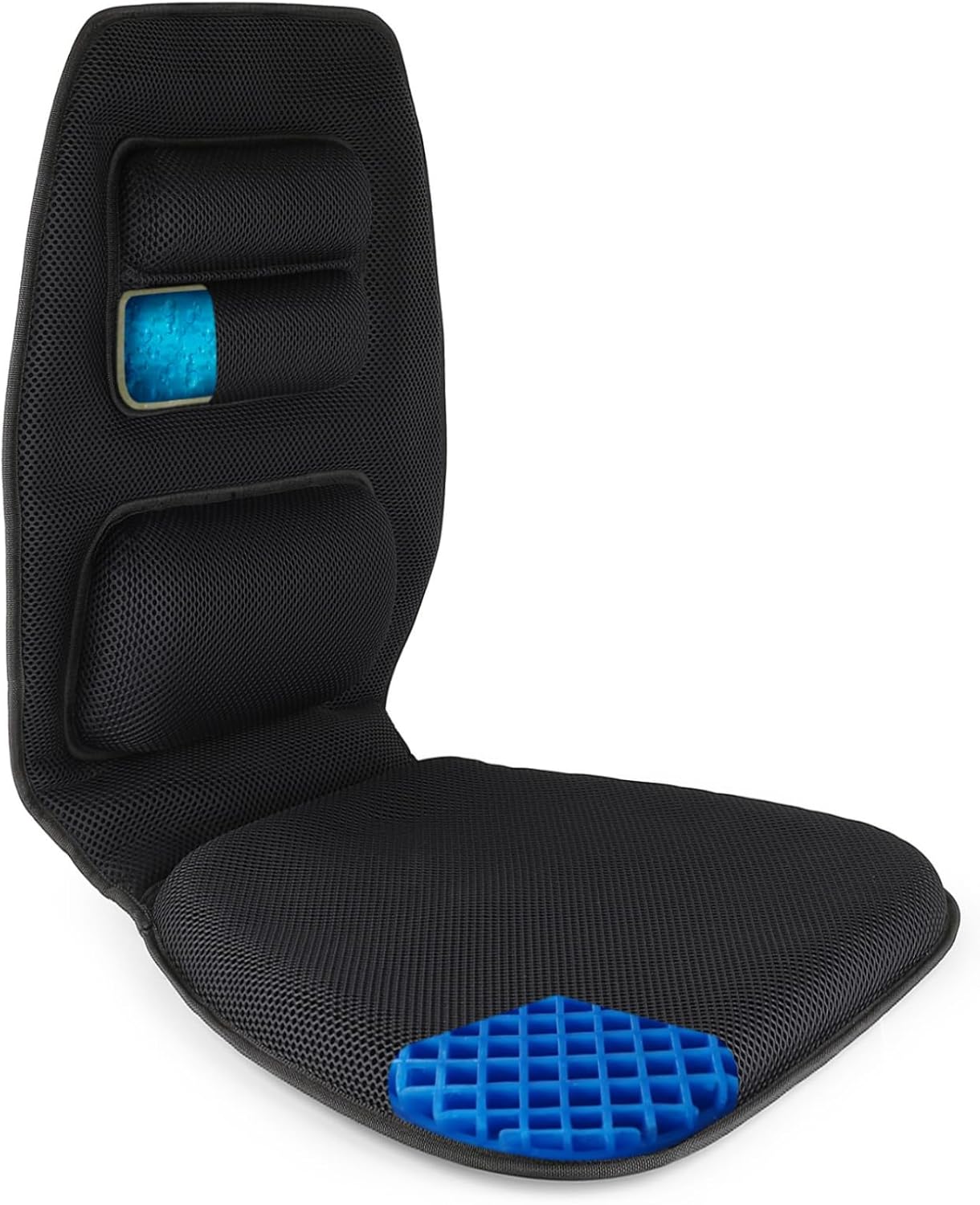 FOMI Premium Gel Cushion and Firm Back Support for Pain Relief