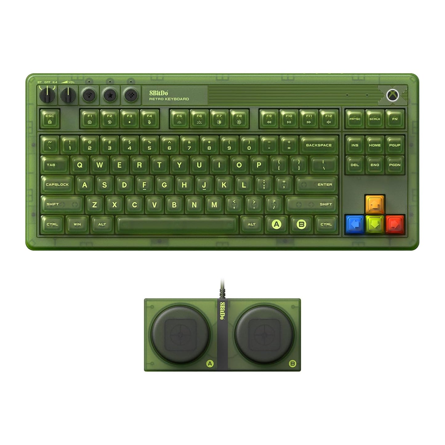 8BitDo Retro 87 Mechanical Keyboard - Bluetooth RGB Wireless