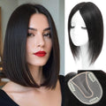 Hair Toppers for Women Real Human Hair 12 in Mono Base Topper - Add