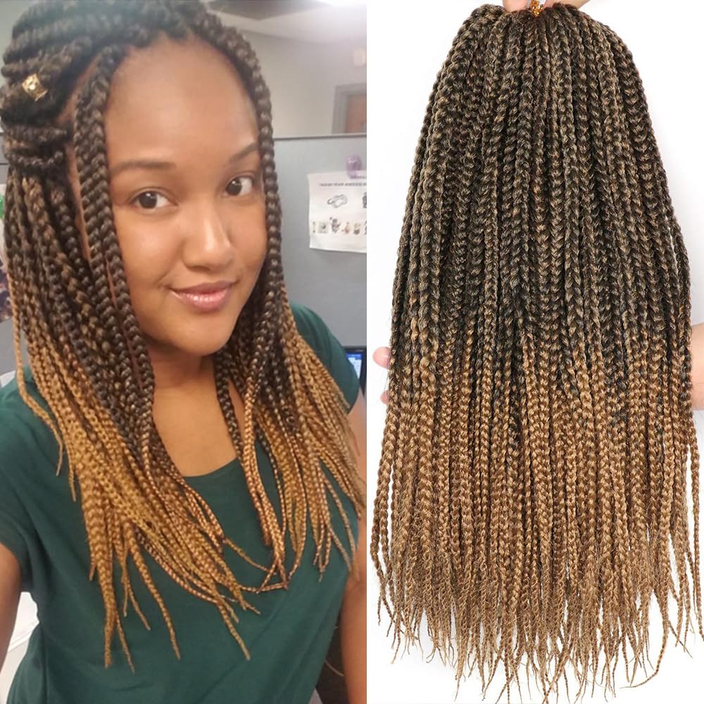 Goddess Box Braids Crochet Hair 18 Inch for Black Women