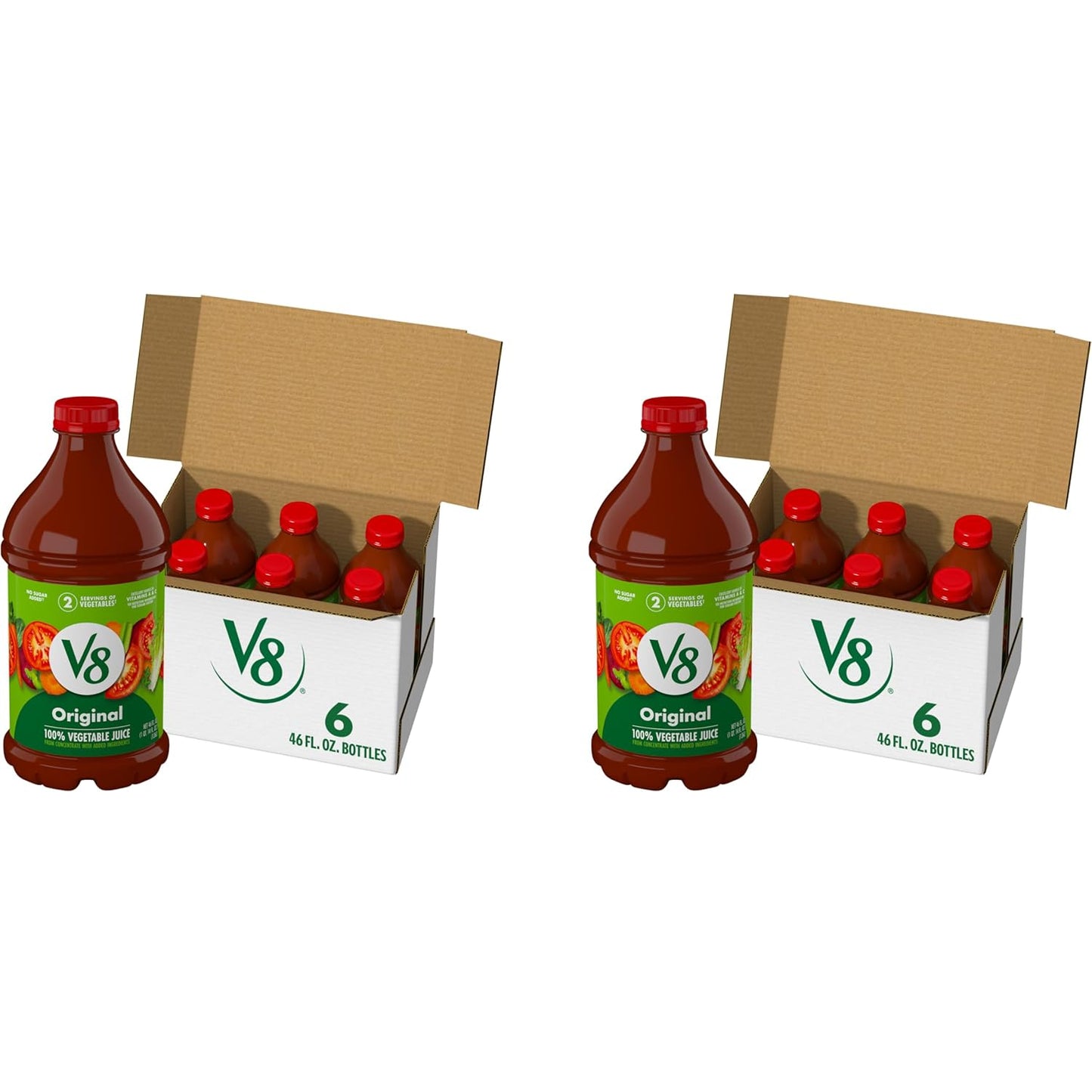 V8 Original 100% Vegetable Juice - Healthy 12 Pack Option