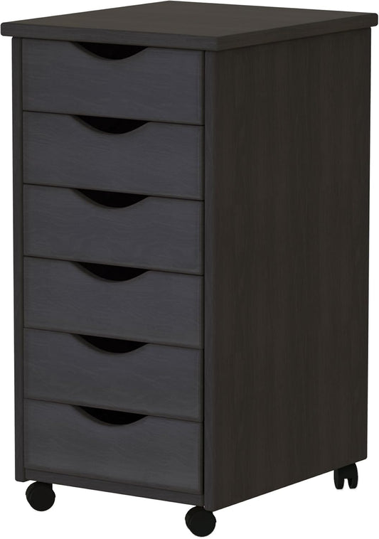 ADEPTUS 6 Drawer Roll Cart: Stylish Storage Solution - 35 characters