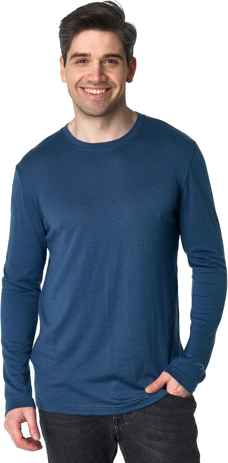 Merino Wool Base Layer Mens - Comfortable Thermal Underwear