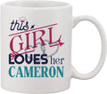 This Girl Loves Her Husband Cameron Mug - Lovely Gift!