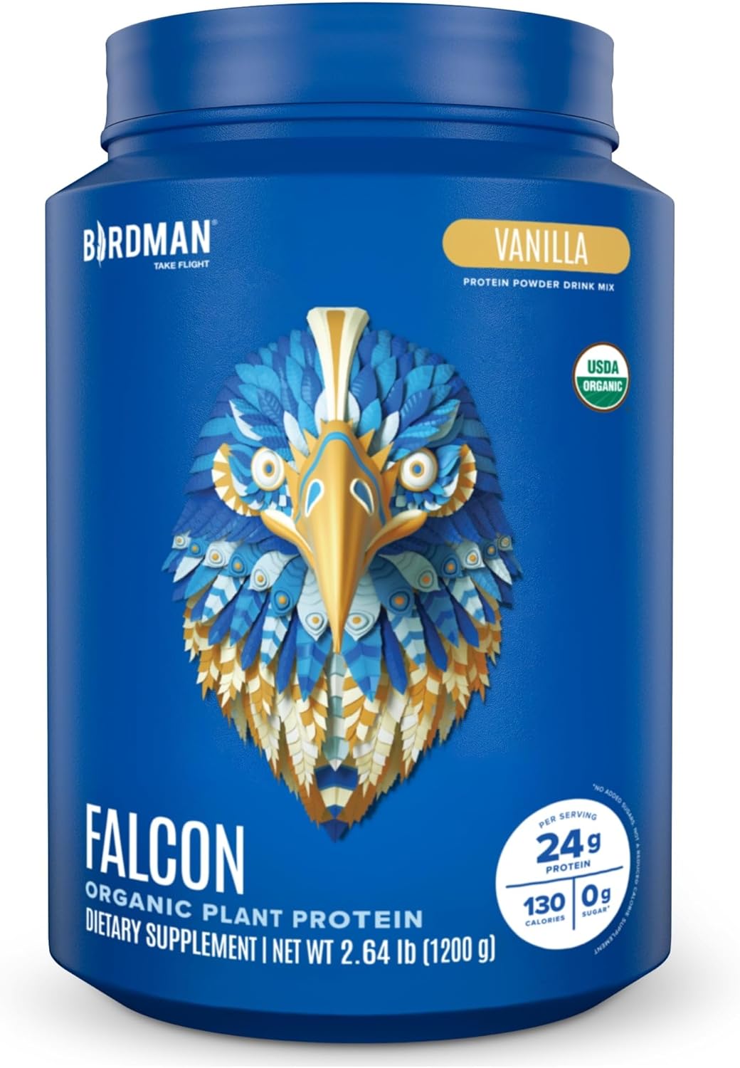 Falcon Vegan Protein Powder Organic, Plant Based Protein Delight