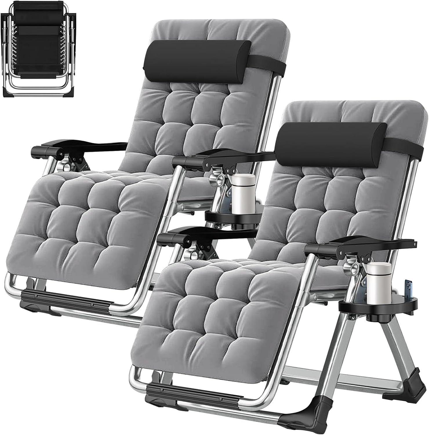 ABORON Zero Gravity Chair 2 Pack for Ultimate Outdoor Relaxation