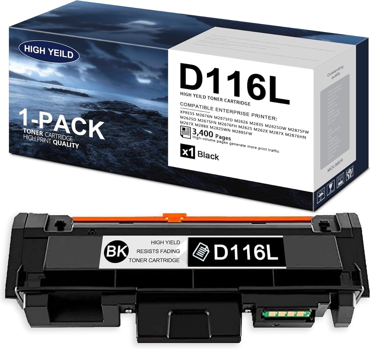 MLT-D116L High Yield Toner Cartridge for Samsung Printers