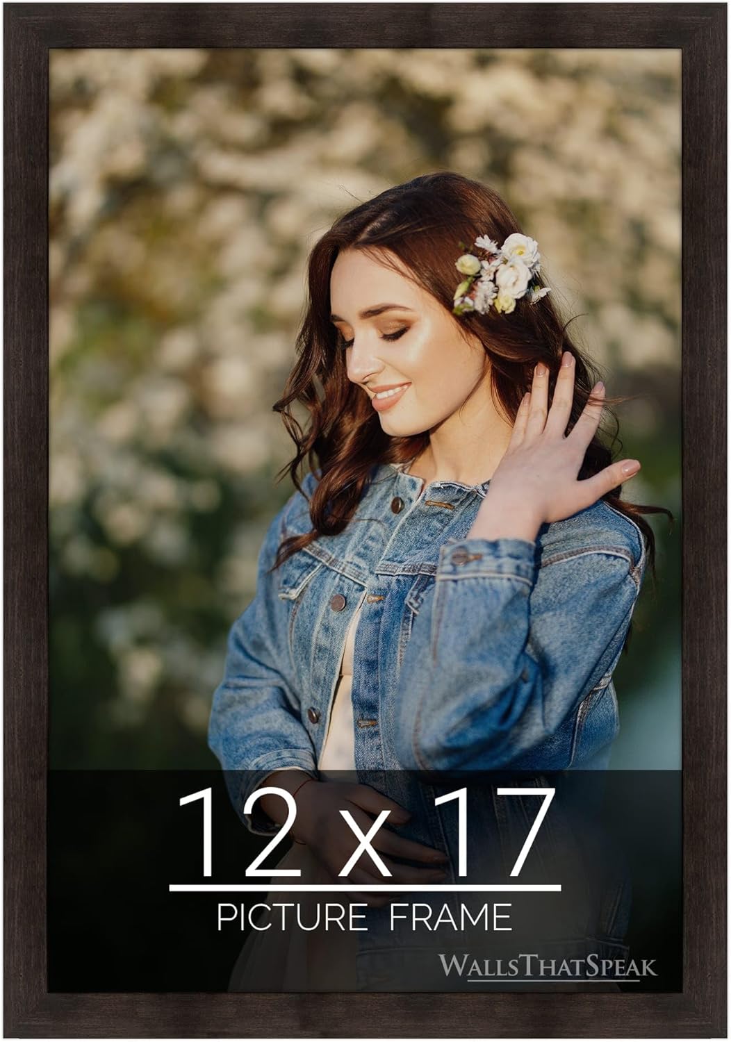 Espresso Brown Picture Frame for 12x17 Puzzles and Photos