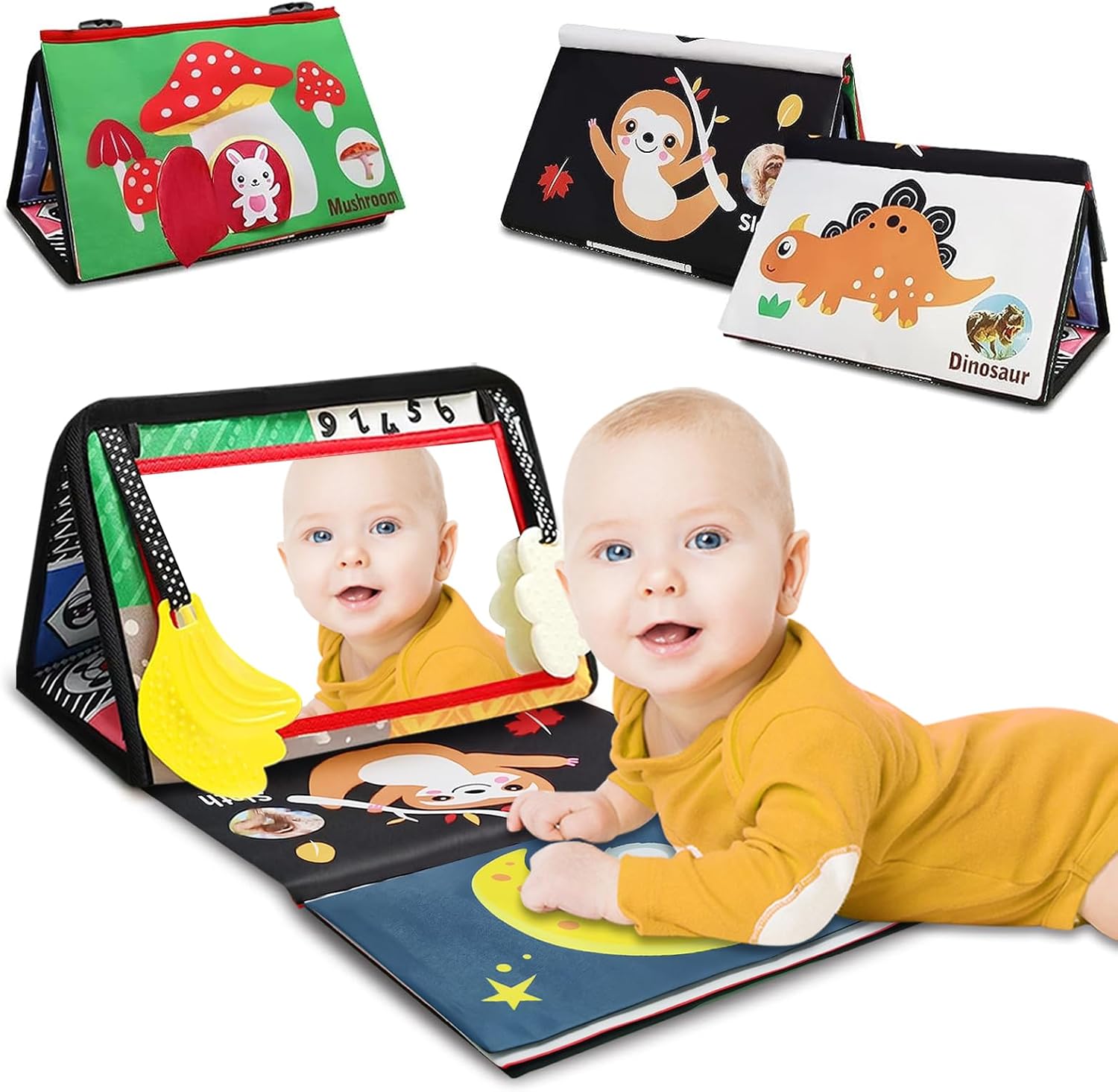 Baby Play Mat with Teether for Brain Development by Pomreck