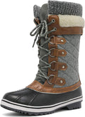 Women's Mid-Calf Waterproof Winter Snow Boots - 200g Thinsulate Warmth