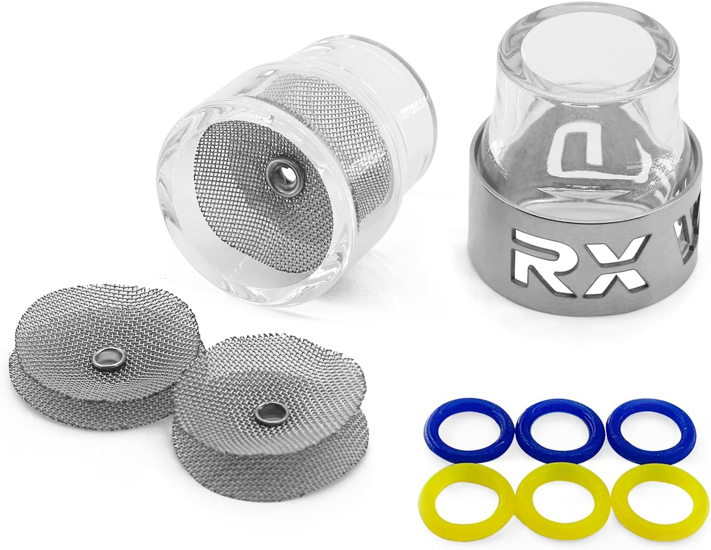 RX WELD 12PCS TIG Cups Kit with Titanium Cover for Welding
