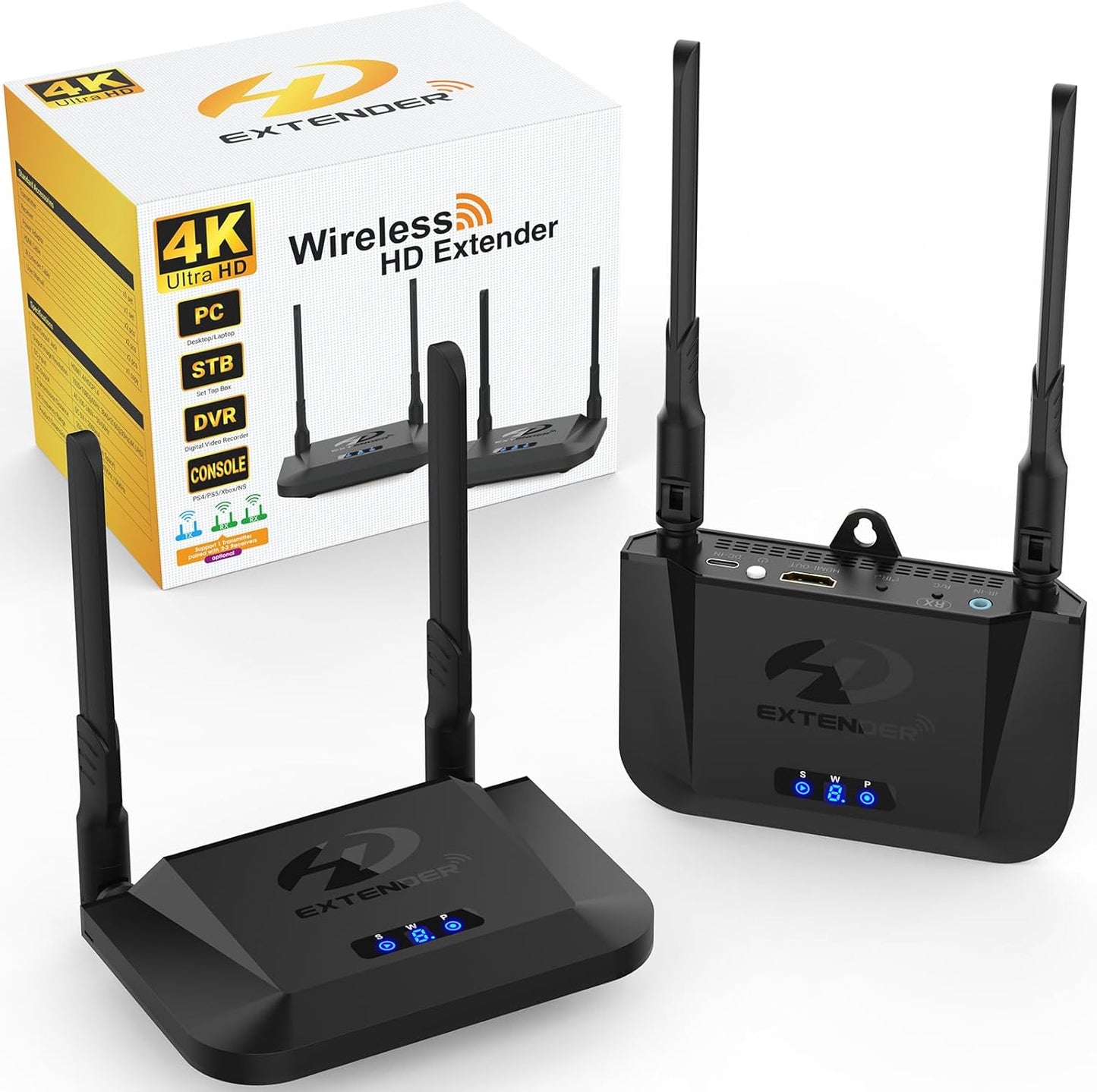 Ultimate 4K Wireless HDMI Hub - 1000 FT Range, 9 Channels, Stream Anywhere!