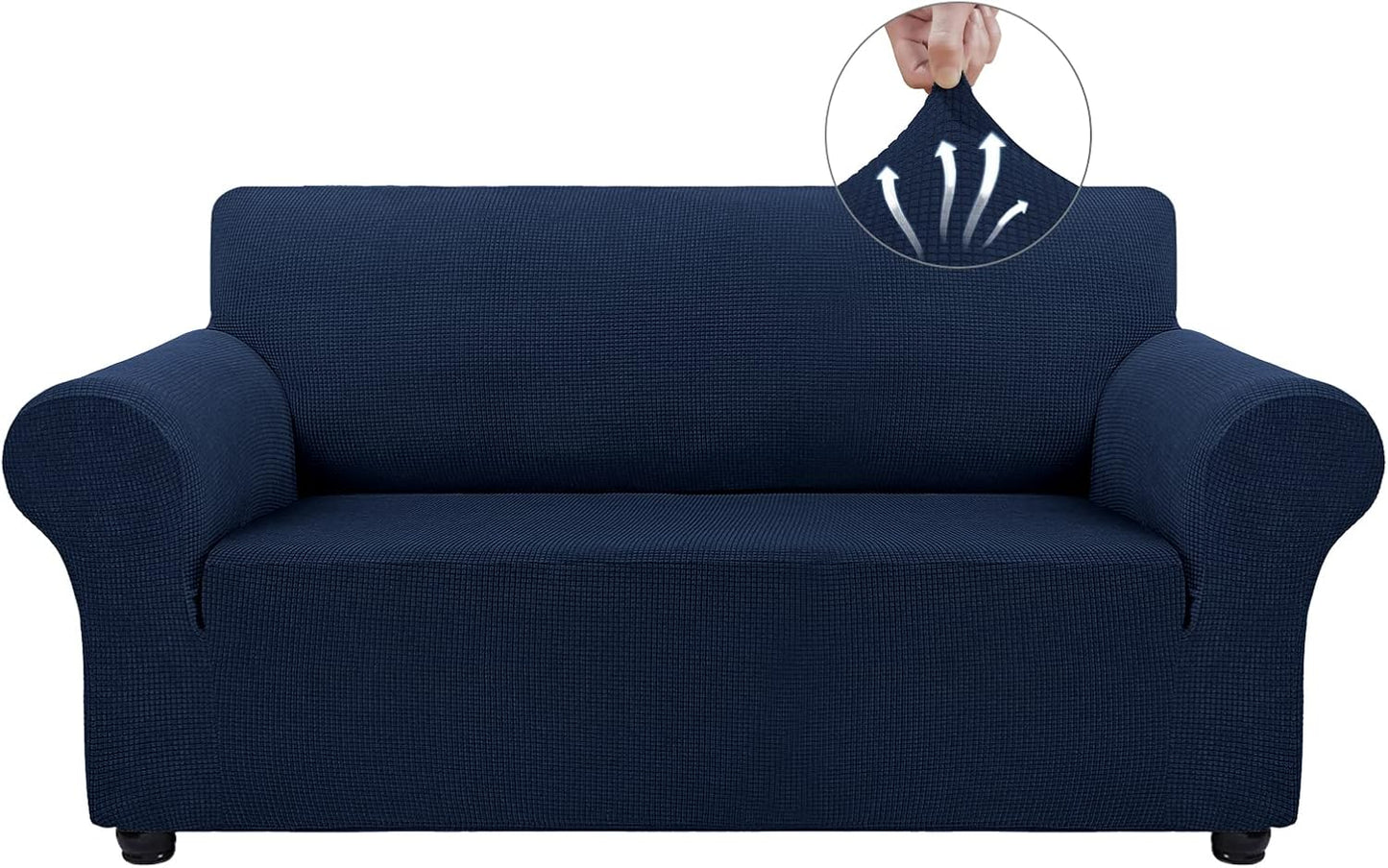 Asnomy Sofa Covers for 2 Cushion Couch Stretch Slipcovers