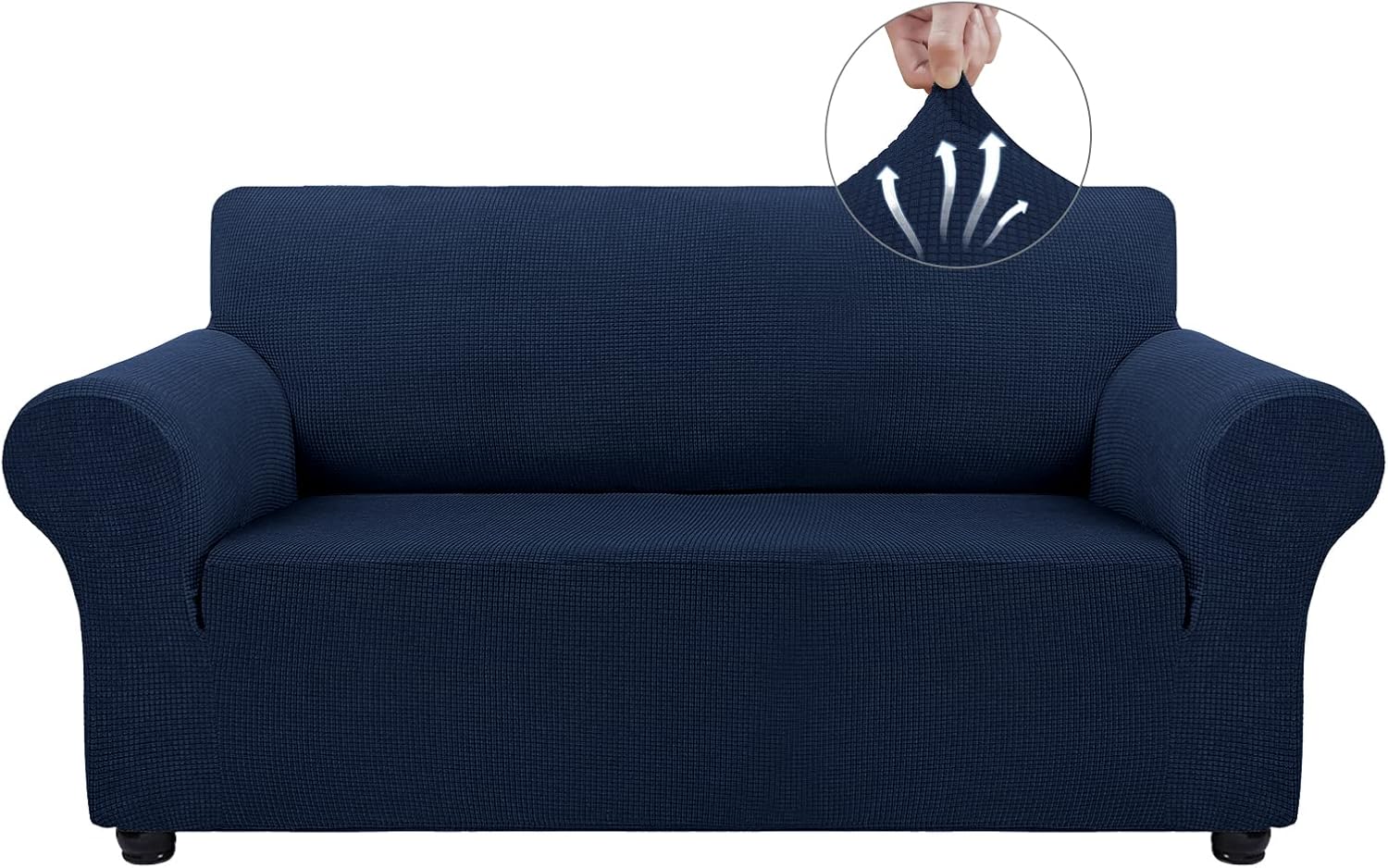 Asnomy Sofa Covers for 2 Cushion Couch Stretch Slipcovers