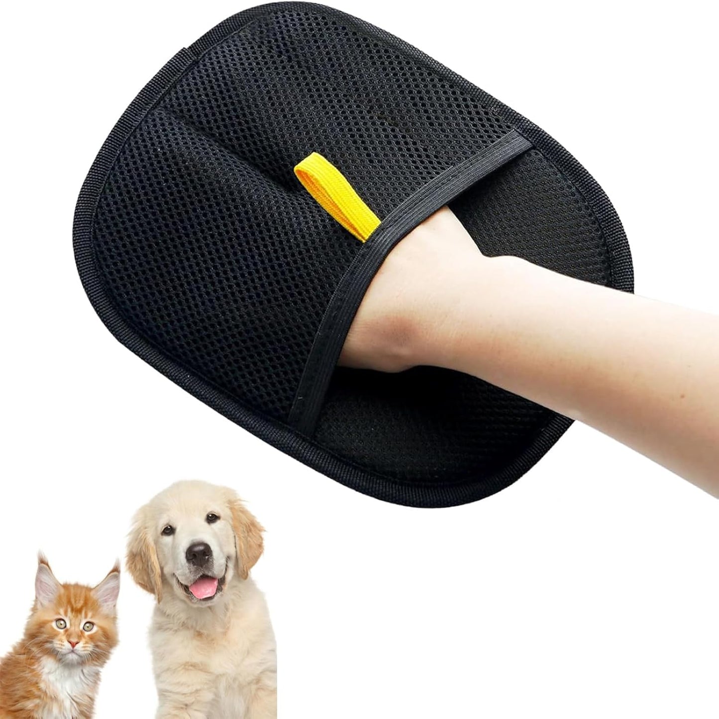 2-in-1 Pet Grooming Gloves - Deshed & Bathe