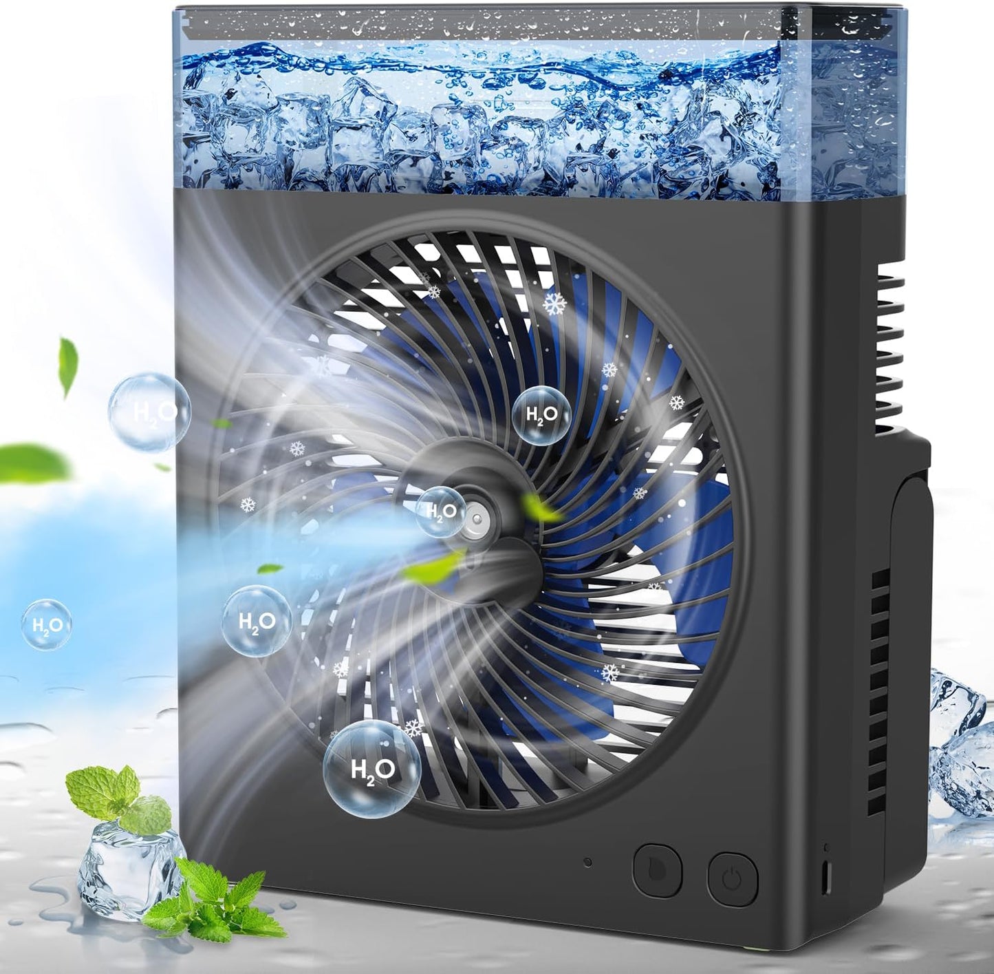 Portable Misting Fan with 16000mAh Battery for Outdoor Use