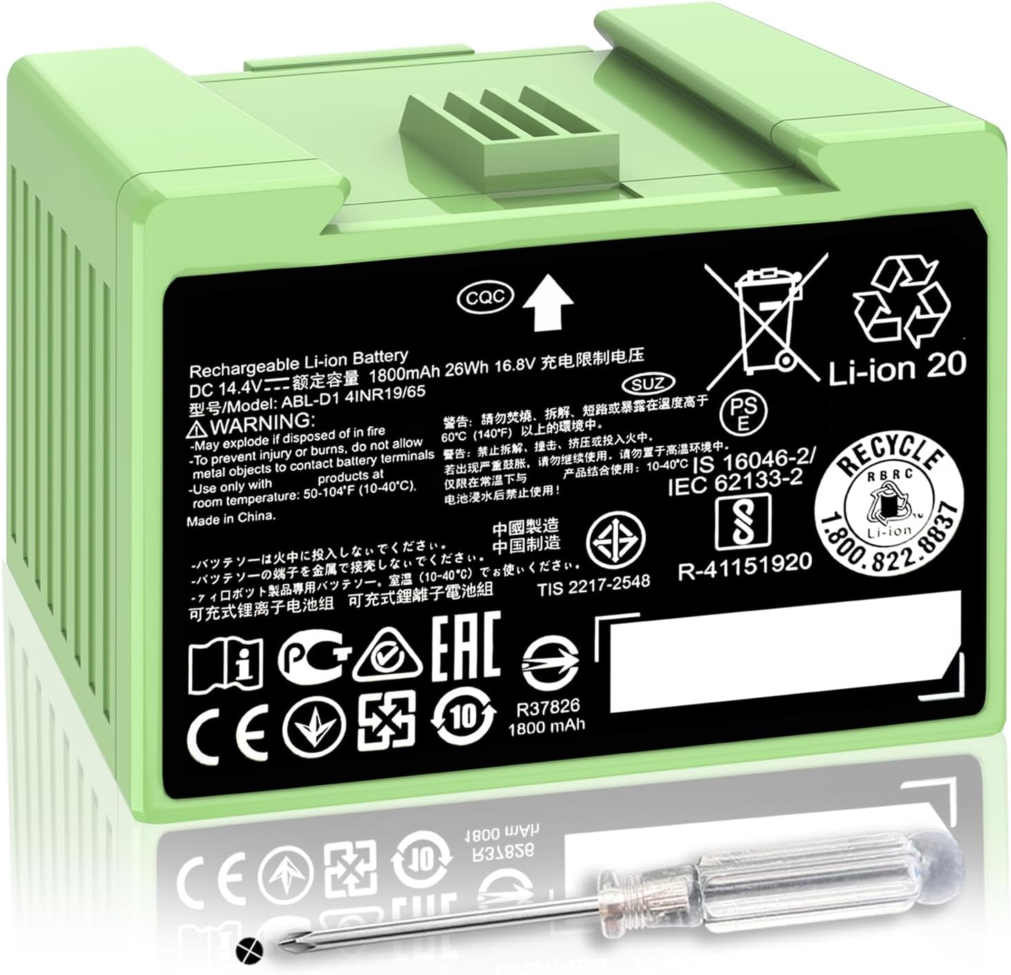 Replacement Battery ABL-D1 for iRobot Roomba i and e Series