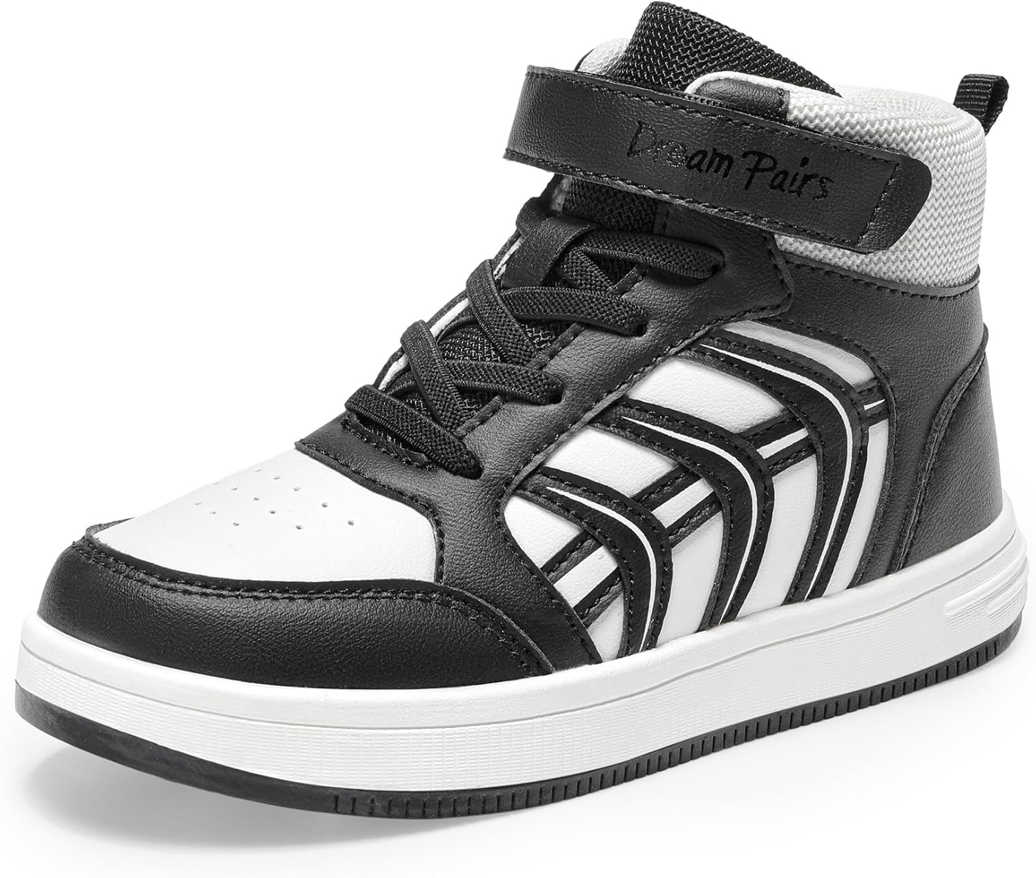 DREAM PAIRS High Top Basketball Shoes for Kids Athletic School