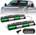 HLauto 604N Emergency Dash Strobe Lights w/Controller - Bright Green
