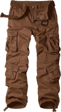 Men's 100% Cotton Camo BDU Cargo Pants - 8 Pocket Lightweight