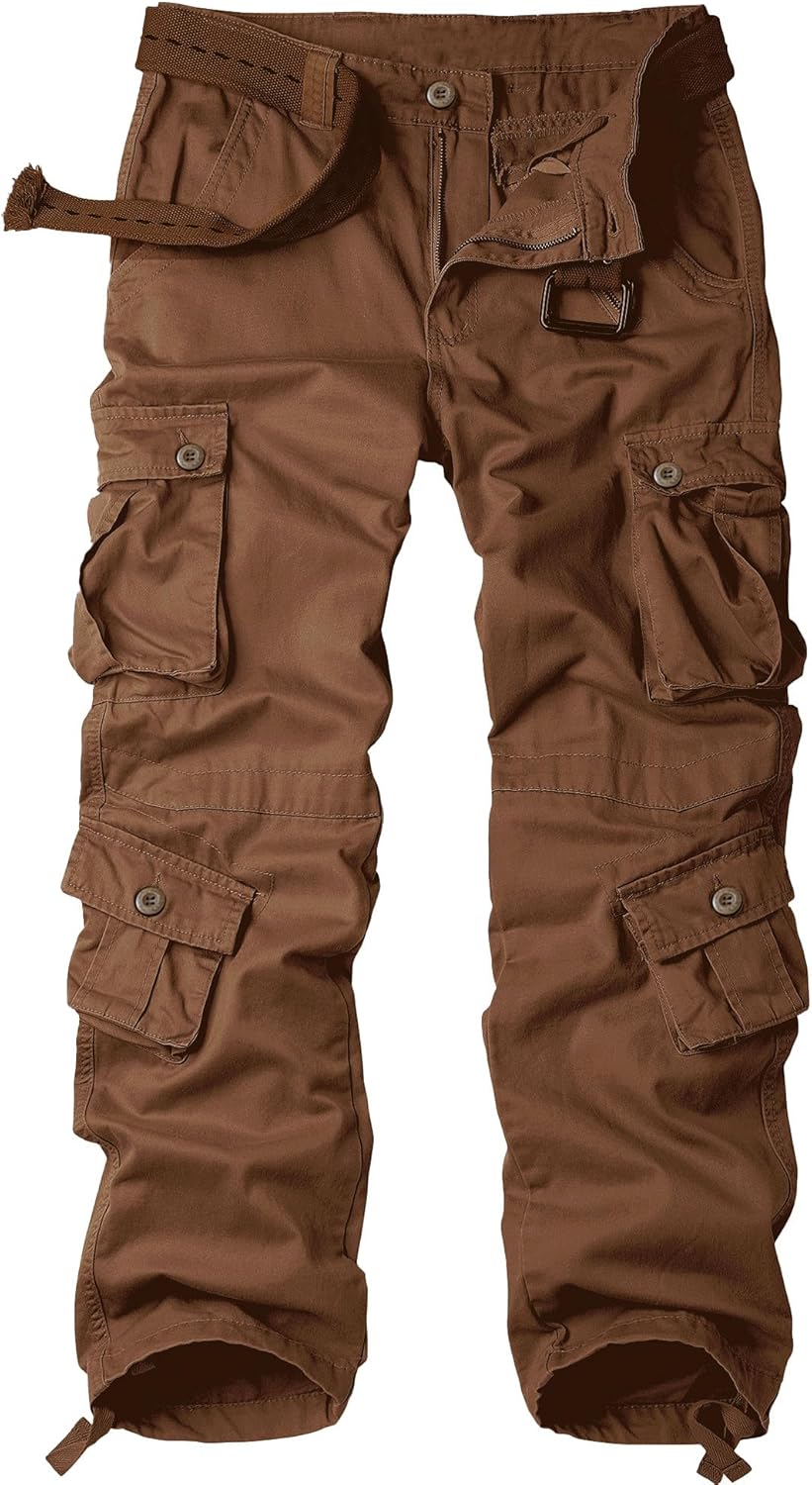 Men's Camo Cargo Tactical Pants for Outdoor Activities and Comfort