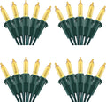 Brizled 4 Pack LED Christmas Lights 100 LED 33ft - Warm White